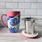 Kutani-Style Inspired Porcelain Mugs