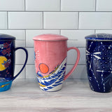 Kutani-Style Inspired Porcelain Mugs