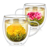Teabloom Glass Mugs Set of 2